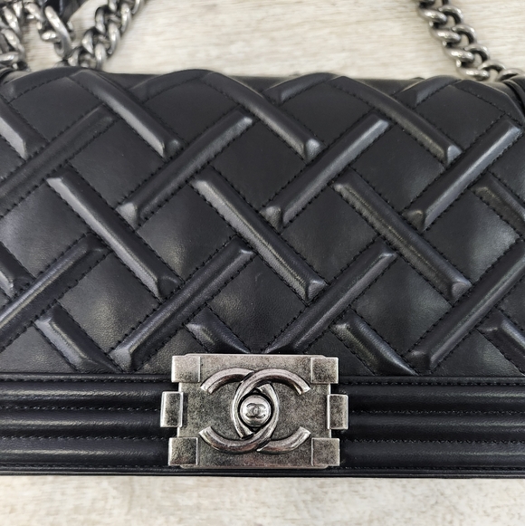 RARE Chanel Celtic Black Boy Bag - Picture 11 of 13